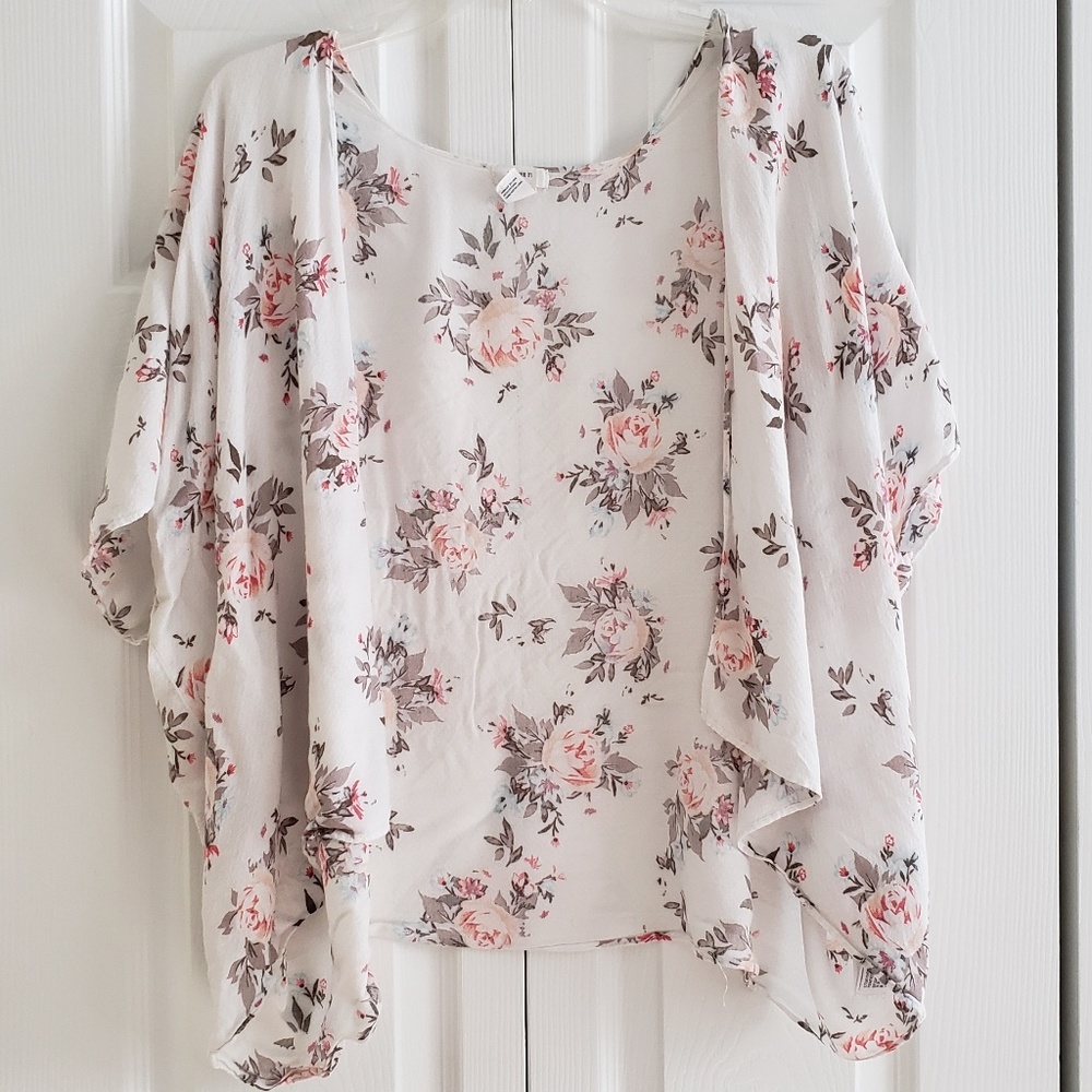 Short Floral Coverup